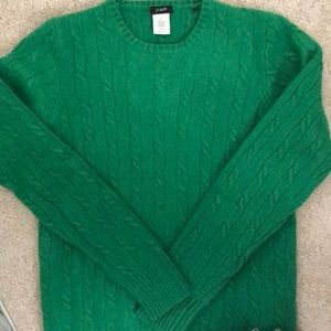J. Crew crew-neck merino wool braided sweater.